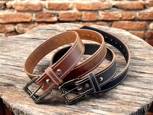 Ceinture en cuir floral Western Cowgirl avec boucle brodée, outillée et incurvée, finition antique, peinte à la main, prix de gros - Product Image 4