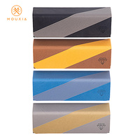 Étui à lunettes de soleil en cuir PU de luxe, logo personnalisé, couleur contrastée, pochette de protection pour lunettes