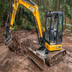 Used JCB 50Z-1 <b>Mini</b> Excavator Construction Equipment With Engine Motor Pump Gearbox Bucket Weight Options For Sale - Product Image 4