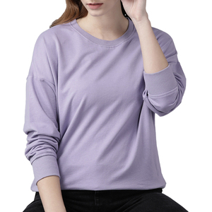 เสื้อสเวตเชิ้ตคอกลมโอเวอร์ไซส์แบบใหม่ปี 2026 ราคาขายส่ง ผลิตตามสั่งสำหรับผู้หญิง ผ้าฝ้าย 100% คุณภาพสูง ชุดฮู้ดดี้และกางเกงจ็อกเกอร์ - Product Image 1
