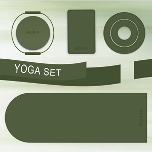 Tapetes de <span class=keywords><strong>Yoga</strong></span> Ecológicos de Color Azul Personalizado, Esterilla de Fitness de 5 mm, Tapete de <span class=keywords><strong>Yoga</strong></span> Duradero de Caucho Natural y PU con Impresión Personalizada - Product Image 4