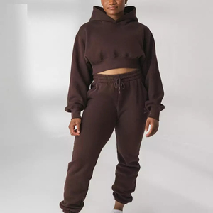 Sudadera Corta para Mujer, Moderna, Económica, Duradera, Antiencogimiento, Ligera, Corte Holgado, Estilo Informal - Product Image 4