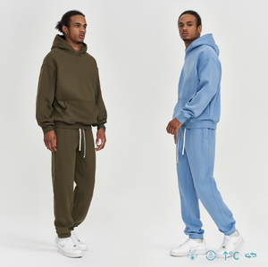 Conjunto Deportivo de 2 Piezas para Niños, Sudadera con Capucha y Pantalones Jogger, de Felpa de Algodón Ligero, Estilo Casual - Product Image 2