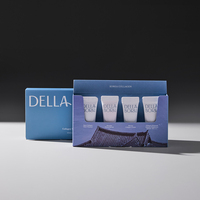 Kit Facial Blanqueador Coreano para Viaje con Colágeno y Ácido Tranexámico a Base de Algas Marinas, Set Cosmético de Marca Privada OBM