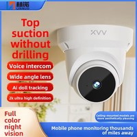 Caméra de sécurité dôme PTZ analogique extérieure étanche V380CCTV 5MP avec vision nocturne IP, fonction Pan-Tilt et micro intégré pour utilisation intérieure