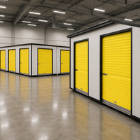 Unités de stockage modernes préfabriquées en acier, casiers modulaires à verrouillage, entrepôt sécurisé, garantie 1 an, Chine Zhejiang