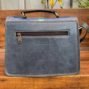 Nuevo Bolso Bandolera de Mujer, Moderno, Brillante, con Patrón Metálico Plateado, Asa de Cuero Reciclado, Gran Capacidad - Product Image 5