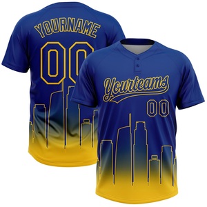 เสื้อซอฟต์บอลหญิงประสิทธิภาพสูง ดีไซน์ Urban Skyline ผ้าตาข่ายแบบ Bird Eye รับผลิตชุดทีมตามสั่ง ขายส่ง - Product Image 1