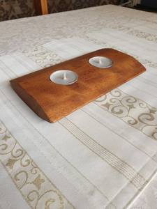 Handmade Wooden <b>Tealight</b> Stand Rustic Candle Holder for Farmhouse Living Room and Table Centerpieces Decoration Durable - Product Image 5