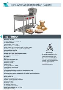 เครื่องทำโรตีและจาปาตีกึ่งอัตโนมัติ RST 1000 คุณภาพสูง สำหรับโรงอาหารขนาดใหญ่และโรงจ่ายอาหาร มีจำหน่ายสำหรับการจัดส่งทั่วโลก - Product Image 4
