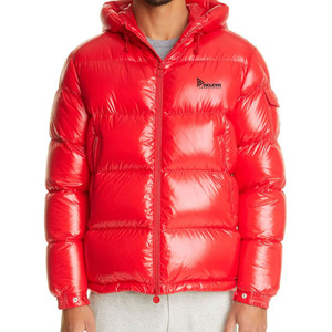 Blouson matelassé pour homme, printemps, 280g, tissu polyester isolant, à capuche, imperméable, respirant, streetwear, logo personnalisé - Product Image 2