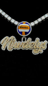 Colgantes personalizados de fábrica artesanal 925 Plata sólida encanto cadena imagen broche Moissanite letra colgante collar inicial hombres regalo - Product Image 4