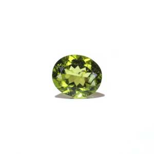 Certified Lab-Created Peridot 5.4 Carat Pear Brilliant Cut Loose Gemstone for Fine Jewelry - Product Image 1