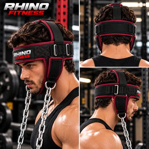 สายรัดศีรษะปรับระดับได้ Rhino Fitness พร้อมโซ่สำหรับฝึกความแข็งแรงของคอ สายรัดศีรษะปรับระดับได้พร้อมโซ่สำหรับการฝึกความแข็งแรง - Product Image 4