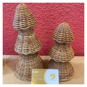 Adorno Navideño Redondo de Ratán Ecológico Vintage, el Más Vendido de 99 Gold Data, Decoración para el Hogar y la Cocina, Hecho en Vietnam - Product Image 1