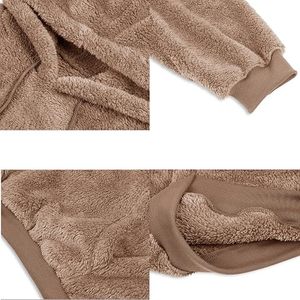 Men's Sherpa Fleece <b>Hoodie</b> Winter Warm <b>Teddy</b> Pullover Sweatshirt Custom Men's <b>Teddy</b> Fleece <b>Hoodie</b> <b>Oversized</b> Sherpa Sweatshirt - Product Image 4