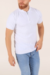 เสื้อโปโลแขนสั้นคลาสสิกสำหรับผู้ชาย ผ้าฝ้ายผสมน้ำหนักเบา สวมใส่สบาย ระบายอากาศได้ดี สไตล์ลำลอง ทรงพอดีตัว - Product Image 4