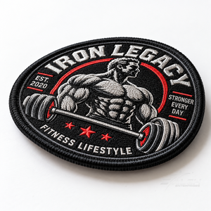 Custom Logo <b>Patches</b> OEM Factory High Quality Embroidered Iron-On Sew-On Non-Woven Fabric Badges for Clothing Jackets Hats <b>Bags</b> - Product Image 3