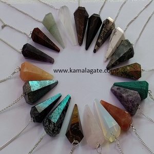 Bán Buôn Chakra Phong Cách Pha Lê Con Lắc Hỗn Hợp Thạch Anh Hồng Khác Chữa Bệnh Tinh Thể Mặt Với Chuỗi Bán Quý Đá Thủ Công Mỹ Nghệ - Product Image 3