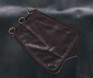 Sabretache Napoléonienne Française de Général de Brigade de Cavalerie Légère avec Broderie Dorée à la Main et Pochette en Cuir - Product Image 6