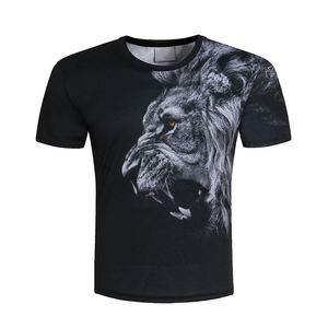 <b>Men's</b> T-Shirts High Quality O-Neck Short Sleeve Quick-Drying Heavy 180 Grams Sublimation Printed Solid Casual Regular Fit - Product Image 1