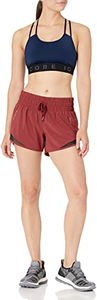 Shorts de course décontractés pour femmes, coupe standard, tissés, taille haute, style boardshorts, avec taille froncée, grandes tailles, qualité économique - Product Image 2