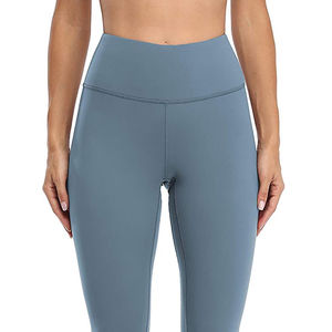 Women's DSAA High Waist Drawstring Yoga Leggings MODAL Material No Camel <b>Toe</b> Peach Butt Lifting Tummy Control Bare Feel Fitness - Product Image 4