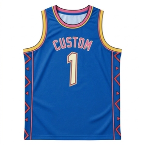 Maillot de basketball personnalisé pour enfants, noir et rose, imprimé géométrique, débardeur sublimé unisexe, anti-humidité, extensible dans quatre directions - Product Image 3