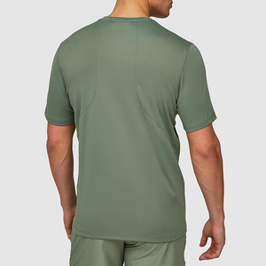 Conjunto Deportivo de Verano para Hombre, Camiseta y Pantalones Cortos con Cuello Redondo, Estampado, de Secado Rápido, para Gimnasio, Atlético, Sostenible y Ecológico, de Spandex/Algodón - Product Image 3