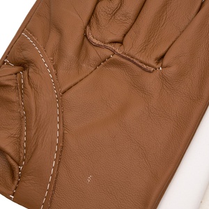 Customizable Welding Leather <b>Gloves</b> 7oz Thickness Waterproof Anti-Vibration <b>Knit</b> Wrist Cuff - Product Image 4