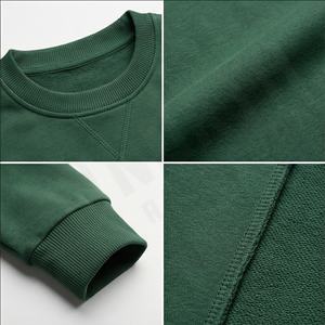 Sweat-shirt personnalisé pour homme, streetwear d'hiver, pull uni, coupe régulière, court, en polaire polyester/coton de haute qualité, anti-froissement, tendance - Product Image 4