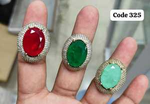 Vintage Natural Stone Oval Statement <b>Ring</b> <b>Gold</b> Tone Filigree Crystal Border Elegant Women <b>Cocktail</b> Fashion Jewelry - Product Image 2