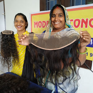 100% vierge crue meilleure qualité cuticule naturelle alignée 13*4 extensions de cheveux humains du temple indien droites frontales - Product Image 3