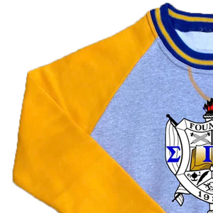 เสื้อสเวตเชิ้ตผ้าฟลีซผสมโพลีเอสเตอร์และคอตตอนแบบยูนิเซ็กซ์ เป็นมิตรกับสิ่งแวดล้อม ลายสก็อตปักลายสำหรับชมรมวิทยาลัย/มหาวิทยาลัย เหมาะสำหรับฤดูใบไม้ร่วง - Product Image 3