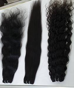 Vendeurs de paquets de cheveux bruts vierges indiens non transformés en vrac Double trame extensions de cheveux humains bruts du temple indien - Product Image 3