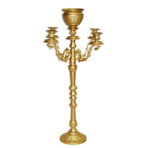 Candelabro de Plata Hecho a Mano de Alta Calidad con Diseño de Portavelas y Cuenco para Flores, Ideal para Decoración Floral de Bodas, en Venta - Product Image 4