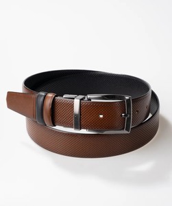 Ceintures réversibles tendance en cuir véritable pour hommes, ceintures perforées élégantes, ceintures double face pour jeans, vente en gros, logo personnalisé - Product Image 3