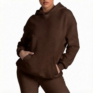 Sudadera con capucha personalizada y elegante para mujer, talla grande, de forro polar para gimnasio, transpirable y ligera, estilo oversize. - Product Image 5