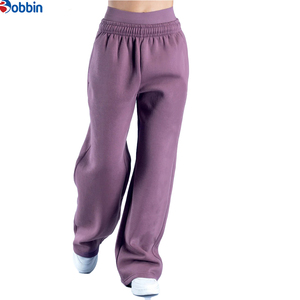 Premium Quality <b>Women's</b> Mid Waist Flared Fleece <b>Trousers</b> Streetwear Breathable Eco-Friendly <b>Winter</b> <b>Women</b> Regular Fit Straight - Product Image 3