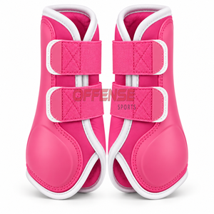 Botas de protección para caballos con materiales de calidad, ajuste cómodo y cierres prácticos para el entrenamiento. - Product Image 1