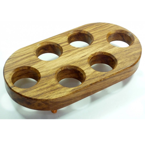 Wooden <b>Egg</b> Holder Rack 12 Holes Natural Finish Kitchen Storage Convenient Manual <b>Egg</b> Tools - Product Image 4