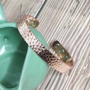 Pulsera de Cobre Hecha a Mano al por Mayor, Ajustable, Unisex, Chapada en Oro, Estilo Vintage, Joyería para Bodas - Product Image 3
