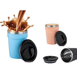 Taza de Café de Acero Personalizada VibeSteel con Impresión para Acción de Gracias - Producto Promocional para Oficina - Product Image 1