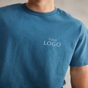 Custom T-shirt Custom Logo Printing <b>Tshirt</b> for Men Round Neck Blank Short Sleeve 100% Cotton Plain Men T Shirt - Product Image 4