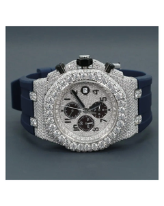 Montre automatique pour homme en acier inoxydable mécanique octogonale avec logo personnalisé, luxe, mode, antique, diamant Moissanite VVS - Product Image 1