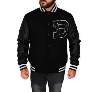 Chaqueta Varsity de Invierno para Hombre, con Forro Polar, Resistente al Viento, con Logotipo Personalizado Bordado, Precio al por Mayor - Product Image 6