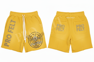 กางเกงวอร์มขาสั้นแบรนด์เนมประดับเพชรคุณภาพพรีเมียม OEM ODM ผ้าฝ้าย 100% ระบายอากาศได้ดี เป็นมิตรกับสิ่งแวดล้อม แห้งเร็ว สไตล์วินเทจ - Product Image 5