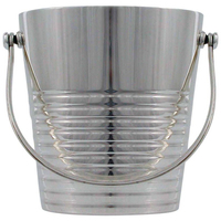 Seau à glace classique en acier inoxydable de haute qualité, capacité 12L, portable, pour fêtes, maison, bureau, décoration, pot de fleurs de luxe