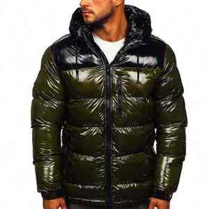 Vestes matelassées pour hommes, veste d'hiver matelassée pour temps froid, veste matelassée de haute qualité, respirante, pour hommes, OEM - Product Image 3