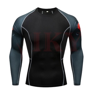 Rashguard de Manga Corta Personalizado para Hombre, para Jiu-Jitsu, BJJ, MMA, Artes Marciales, Sin Guantes (No-Gi) - Product Image 1
